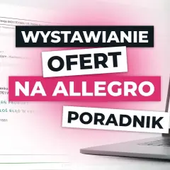 Jak zrobić timelapse? Poradnik wystawiania ofert na Allegro, pokazujący dodawanie produktu, zdjęcia i opis kuchenki mikrofalowej.