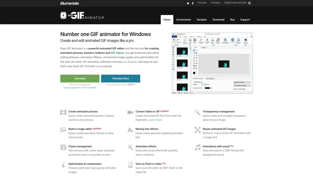 Chcesz wiedzieć, jak zrobic GIF? Easy GIF Animator to narzędzie do tworzenia animowanych obrazków, banerów i filmów GIF.